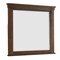 Saltoro Sherpi 44 Inch Rectangular Wood Mirror with Trim, Oak Brown-